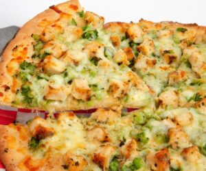 Broccoli & Artisan Chicken Cauliflower Crust Pie